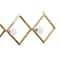 Set of 3 Gold Metal Glam Wall Hook, 17", 22", 33"